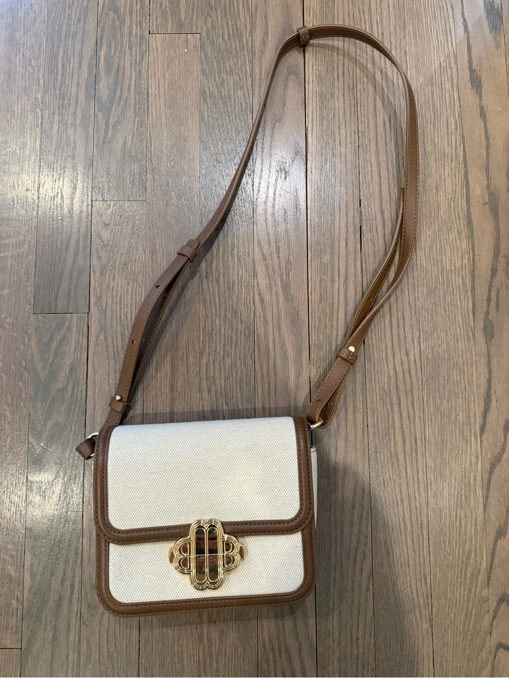 Maje Leather and material mix bag - Picture 6 of 10